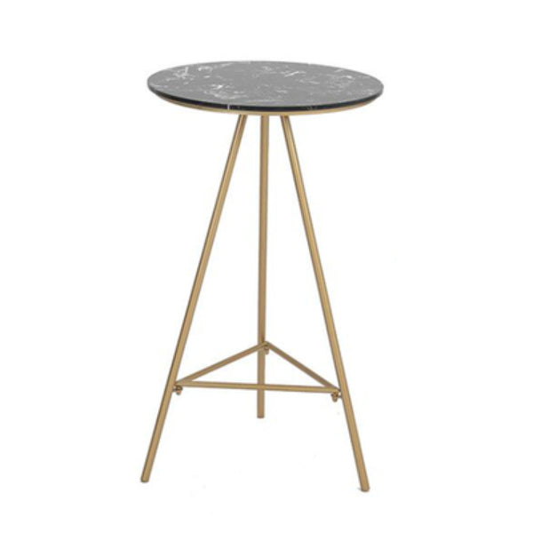 1/3 stuks glamour ijzeren staaftafel set rond bistro set met witte faux marmeren top