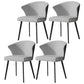 Modern Sintered Stone Top Dining Set Rectangle 1/3/4/5/7/9 Pieces Dining Room Table Set 4 White Chairs Clearhalo 'Dining Room Sets' 'Dining Tables & Seating' 'dining_room_set' 'furn' 'furn_dining_room_set' 'Furniture' 'Kitchen & Dining Furniture' 5278592