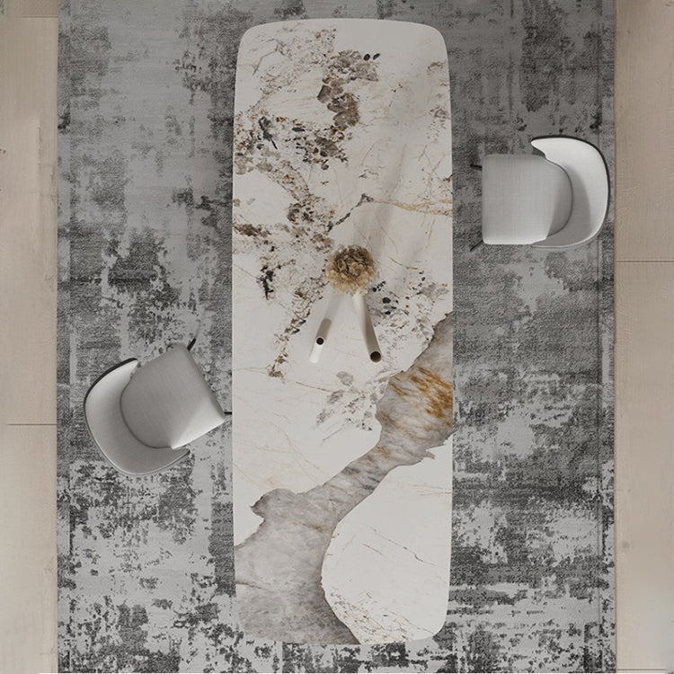 Modern Sintered Stone Top Dining Set Rectangle 1/3/4/5/7/9 Pieces Dining Room Table Set 3 Pieces: Table, 2 Chairs Clearhalo 'Dining Room Sets' 'Dining Tables & Seating' 'dining_room_set' 'furn' 'furn_dining_room_set' 'Furniture' 'Kitchen & Dining Furniture' 5278594