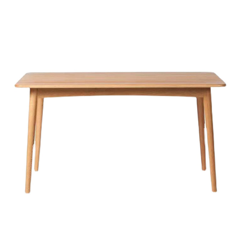 Set da pranzo moderno in legno di quercia Set da tavolo da pranzo beige rettangolare da 1/2/5 pezzi