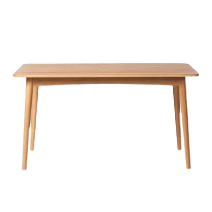 Set da pranzo moderno in legno di quercia Set da tavolo da pranzo beige rettangolare da 1/2/5 pezzi