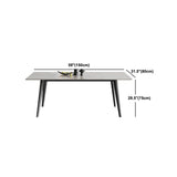 Modern Sintered Stone Top Dining Set Rectangle 1/4/5 Pieces Dining Room Table Set