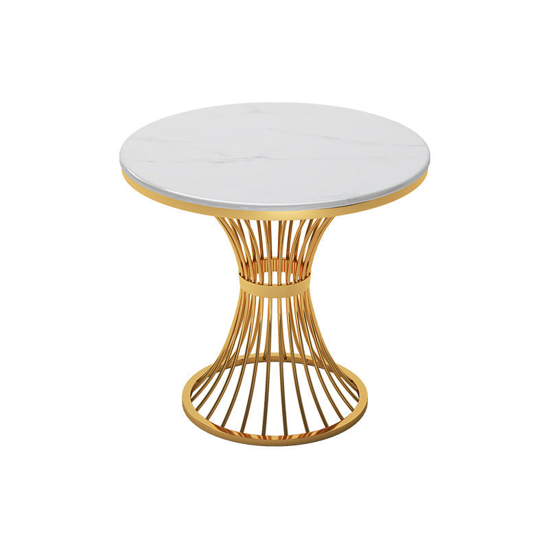 Set tavolo da pranzo in pietra sinterizzata bianca Glam Set da pranzo da 1/2/3/4/5 pezzi per uso domestico