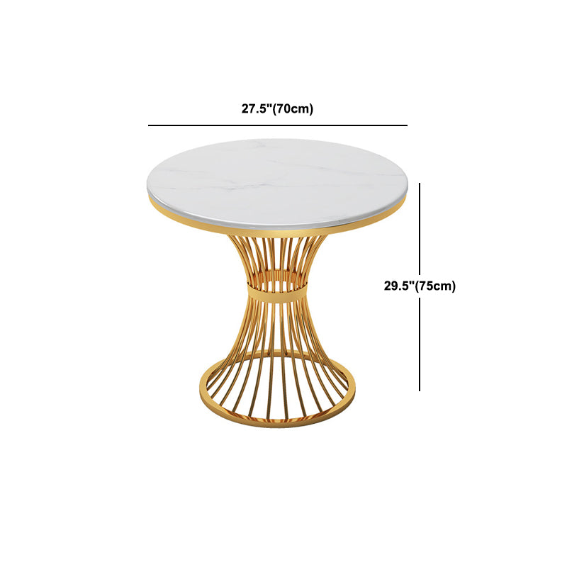 Set tavolo da pranzo in pietra sinterizzata bianca Glam Set da pranzo da 1/2/3/4/5 pezzi per uso domestico