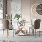 Luxe eettafelset van gesinterd steen, rechthoekig, 1/2/5-delig, eetkamertafelset