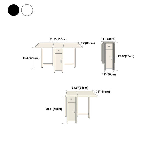 Contemporary Folding Furniture Stone Pedestal Dining Site Table for Home (only Table) Clearhalo 'Dining Tables & Seating' 'Dining Tables' 'dining_table' 'furn' 'furn_dining_table' 'Furniture' 'Kitchen & Dining Furniture' 5278727