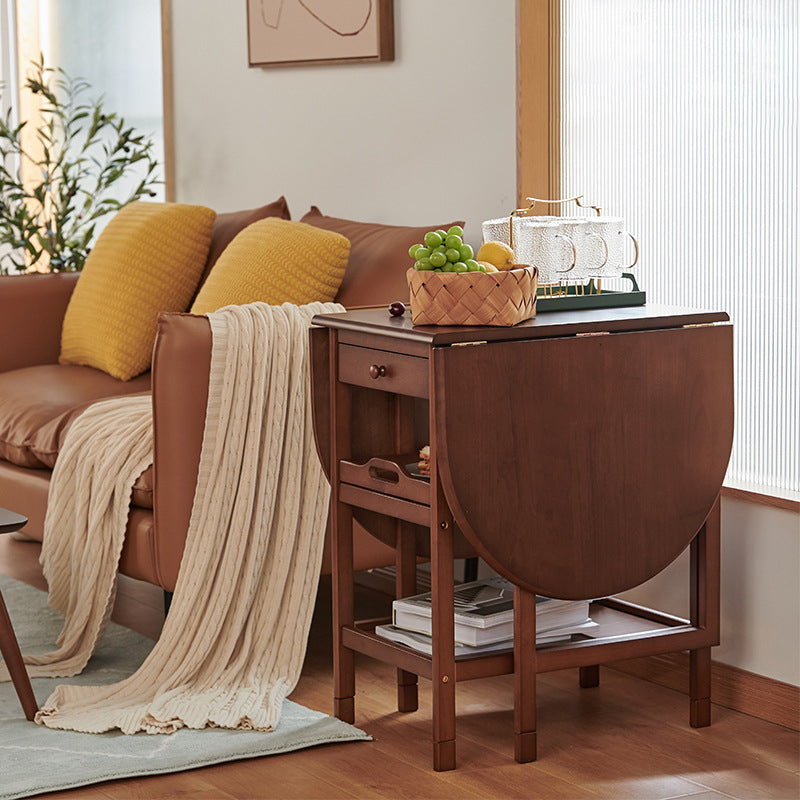 Mesa de comedor de mediados de siglo Mesa de comedor plegable de madera maciza, 51.6 "L x 23.6" W x 29.5 "H