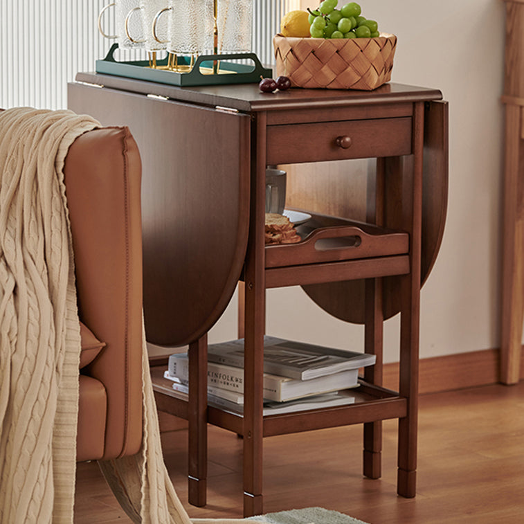 Mesa de comedor de mediados de siglo Mesa de comedor plegable de madera maciza, 51.6 "L x 23.6" W x 29.5 "H