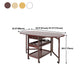 Mesa de comedor de mediados de siglo Mesa de comedor plegable de madera maciza, 51.6 "L x 23.6" W x 29.5 "H
