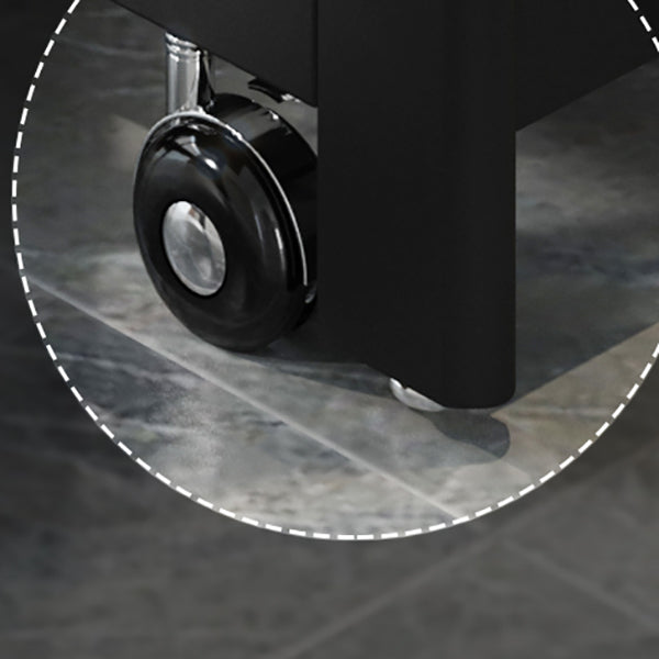 Table à manger de base à la base de rectangle de style contemporain (seule table)