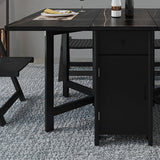 Table à manger de base à la base de rectangle de style contemporain (seule table)