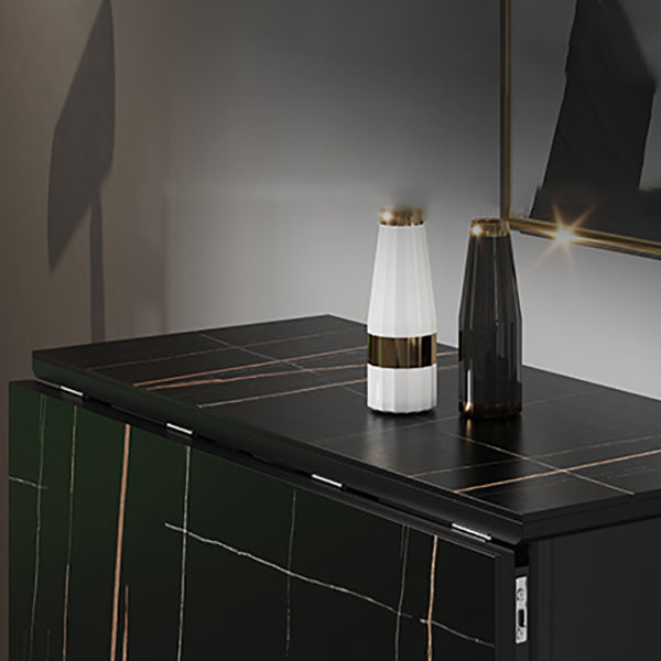 Table à manger de base à la base de rectangle de style contemporain (seule table)