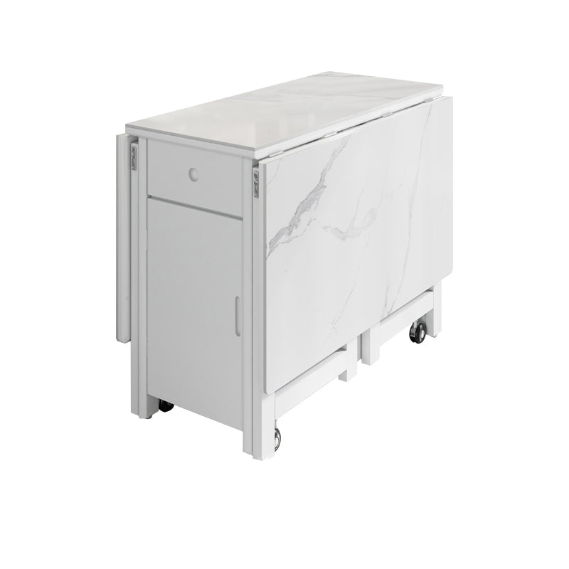 Table à manger de base à la base de rectangle de style contemporain (seule table)