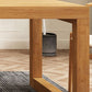 Mesa de comedor de madera sólida mesa de rectángulo de lujo tradicional con base de trineo