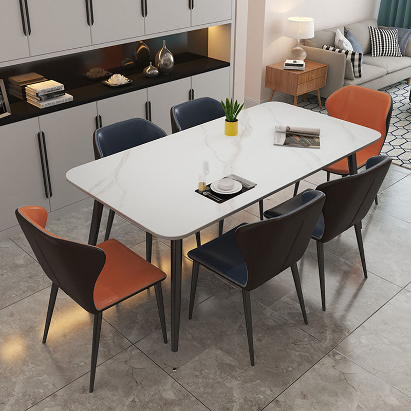 Tavolo da pranzo top lussuoso di lussuoso tavolo da pranzo in metallo 4 gambe