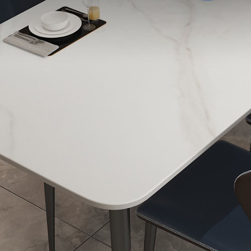 Tavolo da pranzo top lussuoso di lussuoso tavolo da pranzo in metallo 4 gambe