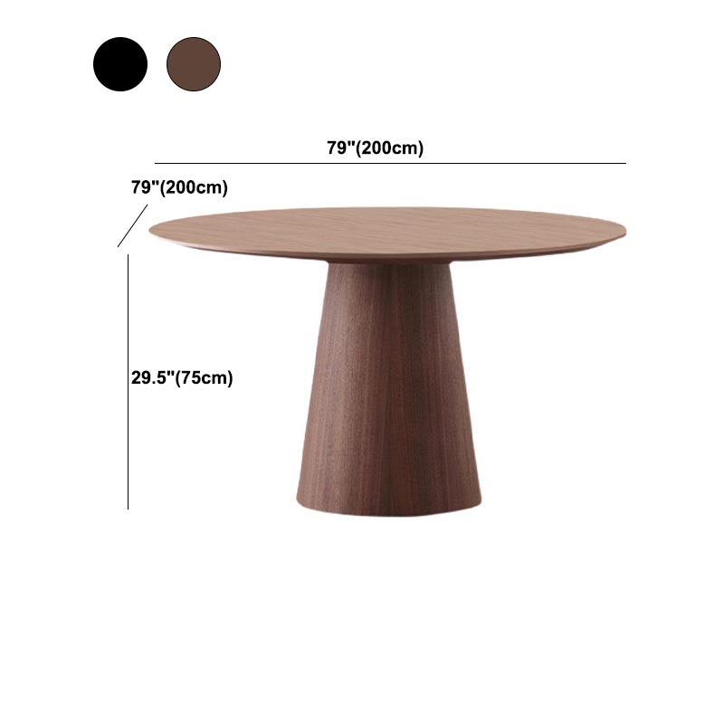 Contemporary Round Dinette Table Solid Wood Pedestal Dining Table Clearhalo 'Dining Tables & Seating' 'Dining Tables' 'dining_table' 'furn' 'furn_dining_table' 'Furniture' 'Kitchen & Dining Furniture' 5278894