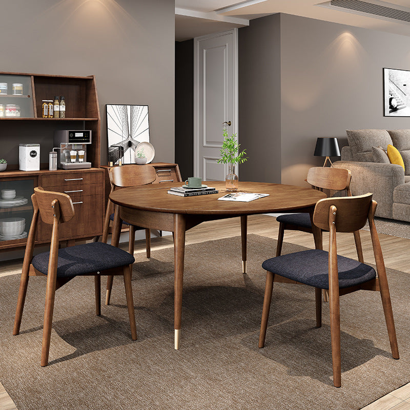 Tavolo da pranzo a foglia di gocce Tavolo da pranzo in legno massiccio in legno con 4 gambe