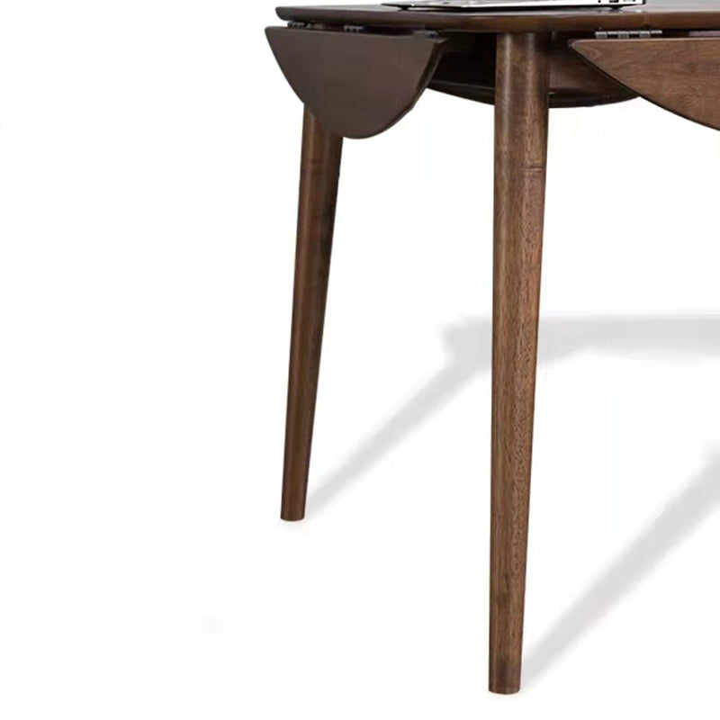 Tavolo da pranzo a foglia di gocce Tavolo da pranzo in legno massiccio in legno con 4 gambe