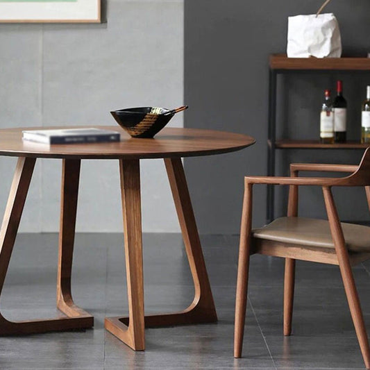 Modern Pine Wood Table for Restaurant Dining Table with Double Wood Pedestal Clearhalo 'Dining Tables & Seating' 'Dining Tables' 'dining_table' 'furn' 'furn_dining_table' 'Furniture' 'Kitchen & Dining Furniture' 5278928