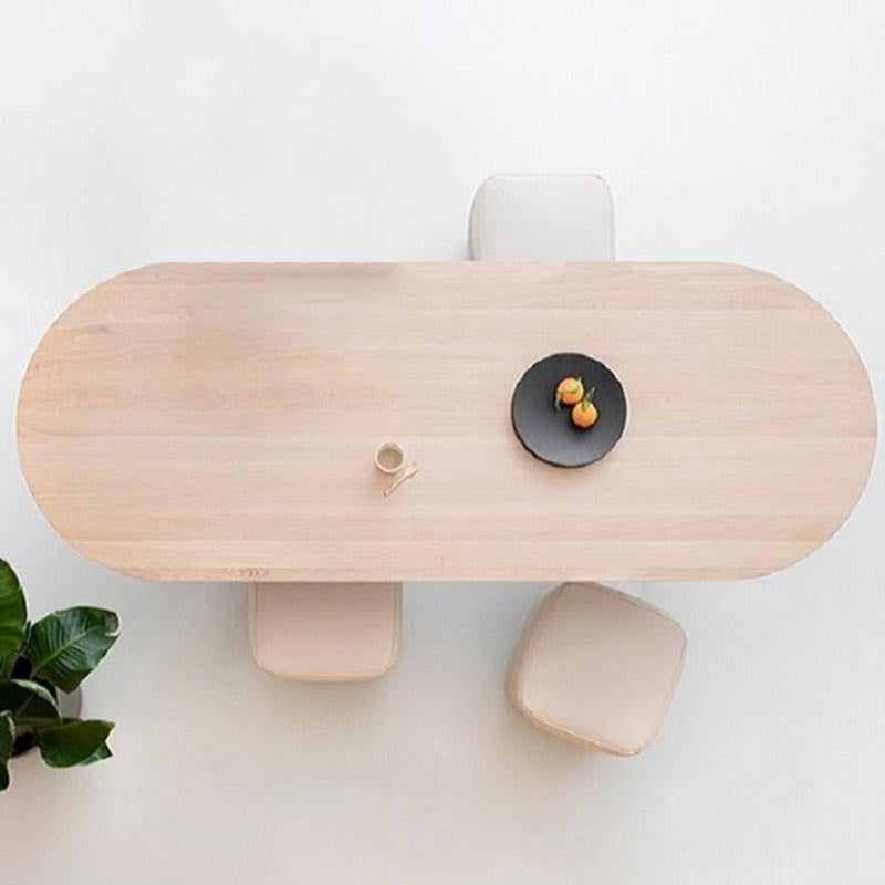 Contemporary Style Dining Table Oval Dinette Table for Home Kitchen Clearhalo 'Dining Tables & Seating' 'Dining Tables' 'dining_table' 'furn' 'furn_dining_table' 'Furniture' 'Kitchen & Dining Furniture' 5278949