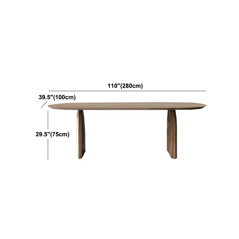 Contemporary Style Dining Table Oval Dinette Table for Home Kitchen Clearhalo 'Dining Tables & Seating' 'Dining Tables' 'dining_table' 'furn' 'furn_dining_table' 'Furniture' 'Kitchen & Dining Furniture' 5278961
