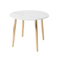 Glam Style Stone Top Dining Table with Gold 4 Legs for Living Room Round Without Chairs Clearhalo 'Dining Tables & Seating' 'Dining Tables' 'dining_table' 'furn' 'furn_dining_table' 'Furniture' 'Kitchen & Dining Furniture' 5278981