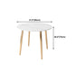 Glam Style Stone Top Dining Table with Gold 4 Legs for Living Room Clearhalo 'Dining Tables & Seating' 'Dining Tables' 'dining_table' 'furn' 'furn_dining_table' 'Furniture' 'Kitchen & Dining Furniture' 5278995