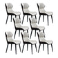 Minimalist Design Arm Wingback Side Chairs Faux Leather Side Chair White 8 Piece Set Clearhalo 'Dining Chairs' 'Dining Tables & Seating' 'dining_chair' 'furn' 'furn_dining_chair' 'Furniture' 'Kitchen & Dining Furniture' 5279022