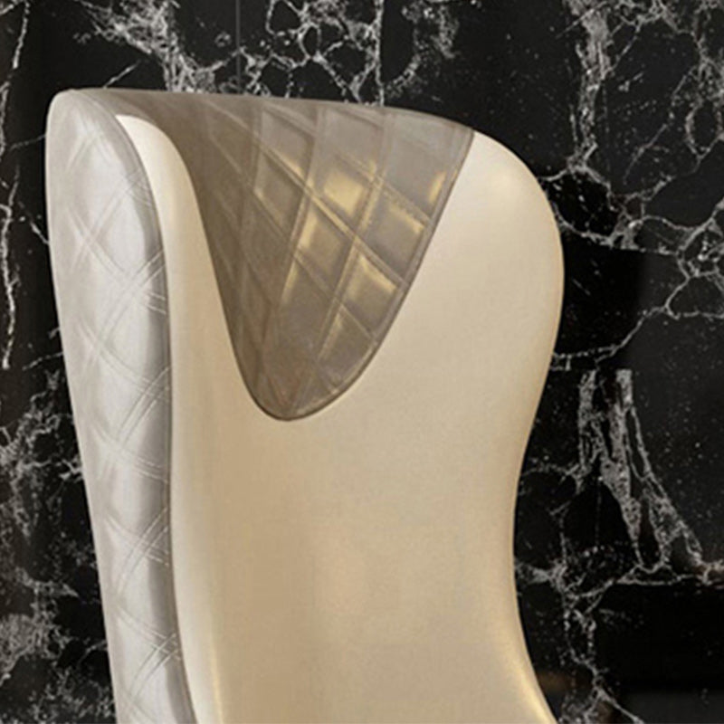 Glam Faux Leather Dining Chairs Metal Dining Room Chairs for Home Use Clearhalo 'Dining Chairs' 'Dining Tables & Seating' 'dining_chair' 'furn' 'furn_dining_chair' 'Furniture' 'Kitchen & Dining Furniture' 5279044