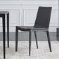 Contemporary Leather Dining Side Chairs Metal Armless Dining Chair for Restaurant Use