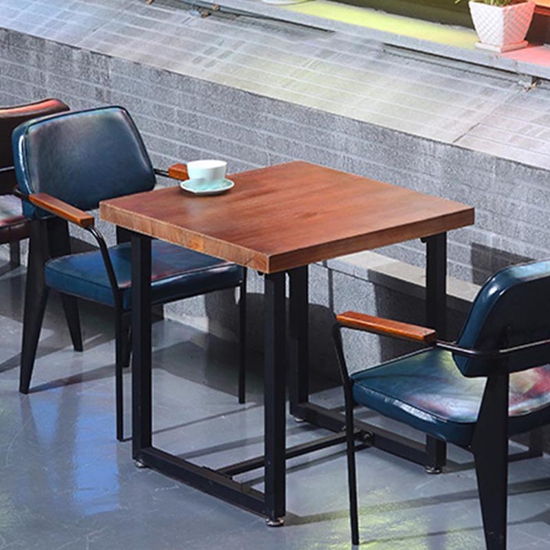 Industrial Open Back Dining Chair Upholstered Arm Chair with Black Legs Clearhalo 'Dining Chairs' 'Dining Tables & Seating' 'dining_chair' 'furn' 'furn_dining_chair' 'Furniture' 'Kitchen & Dining Furniture' 5279166