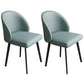 Contemporary Kitchen Dining Side Chair Leather Dining Chairs Blue 2 Piece Set Clearhalo 'Dining Chairs' 'Dining Tables & Seating' 'dining_chair' 'furn' 'furn_dining_chair' 'Furniture' 'Kitchen & Dining Furniture' 5279229
