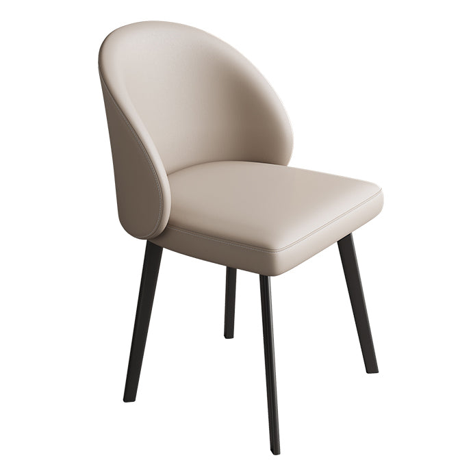 Contemporary Kitchen Dining Side Chair Leather Dining Chairs Clearhalo 'Dining Chairs' 'Dining Tables & Seating' 'dining_chair' 'furn' 'furn_dining_chair' 'Furniture' 'Kitchen & Dining Furniture' 5279237