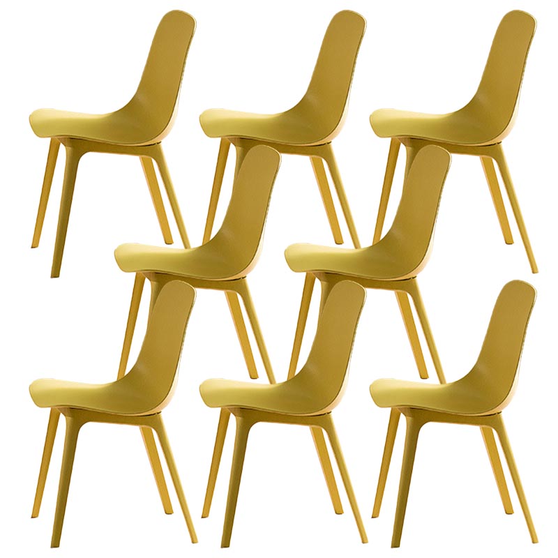 Chaises de salle à manger sans bras Plasons Parsons Furniture en plastique en finition mate