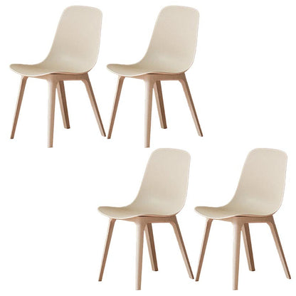 Chaises de salle à manger sans bras Plasons Parsons Furniture en plastique en finition mate