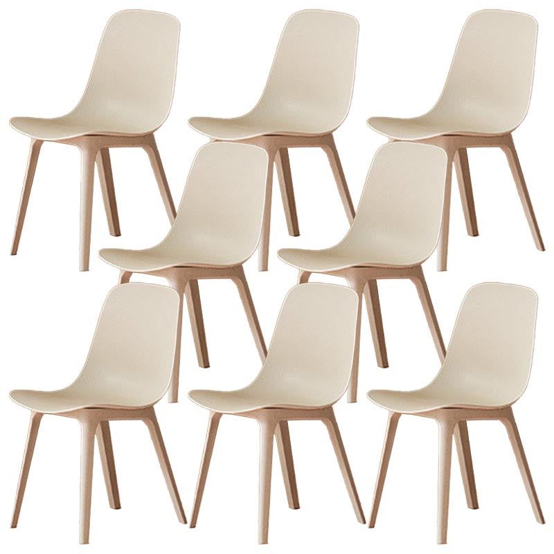 Chaises de salle à manger sans bras Plasons Parsons Furniture en plastique en finition mate
