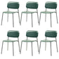 Armless Dining Chairs Wood Open Back Dining Side Furniture in Matte Finish Green 6 Piece Set Clearhalo 'Dining Chairs' 'Dining Tables & Seating' 'dining_chair' 'furn' 'furn_dining_chair' 'Furniture' 'Kitchen & Dining Furniture' 5279436