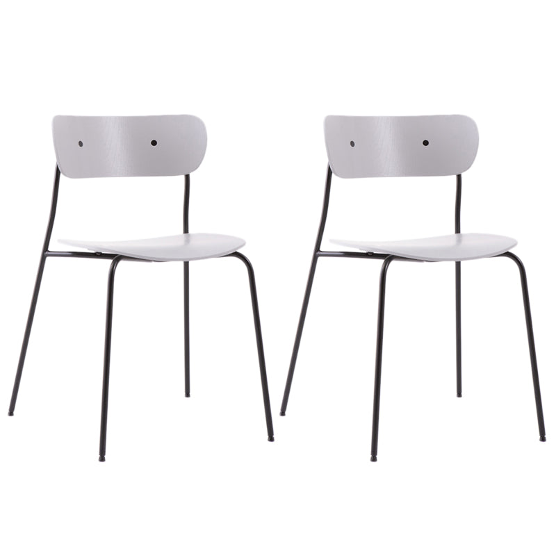 Sedia da pranzo industriale sedia da pranzo piegata con gambe nere