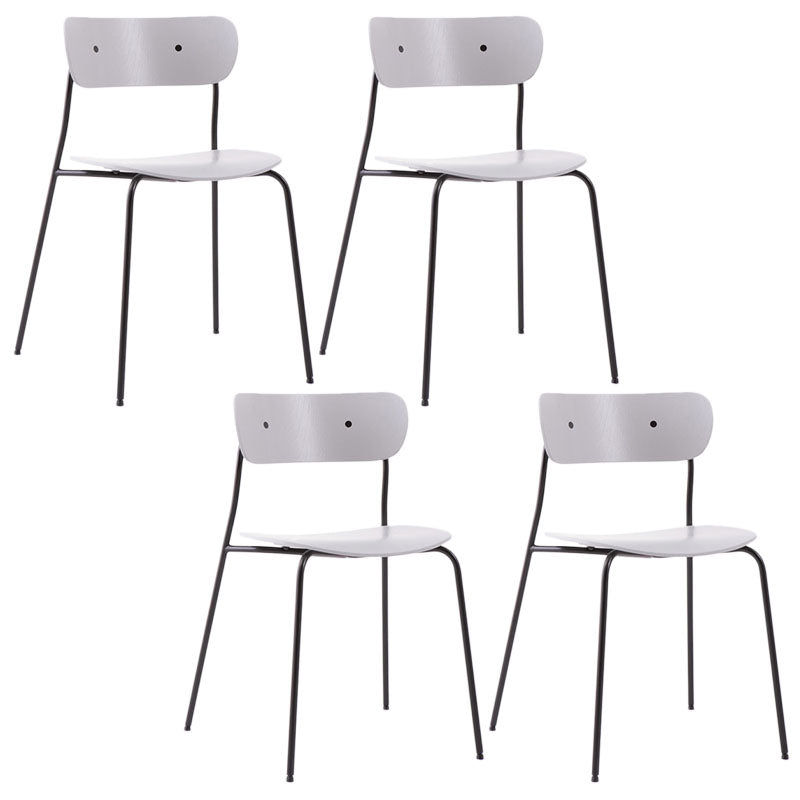 Sedia da pranzo industriale sedia da pranzo piegata con gambe nere