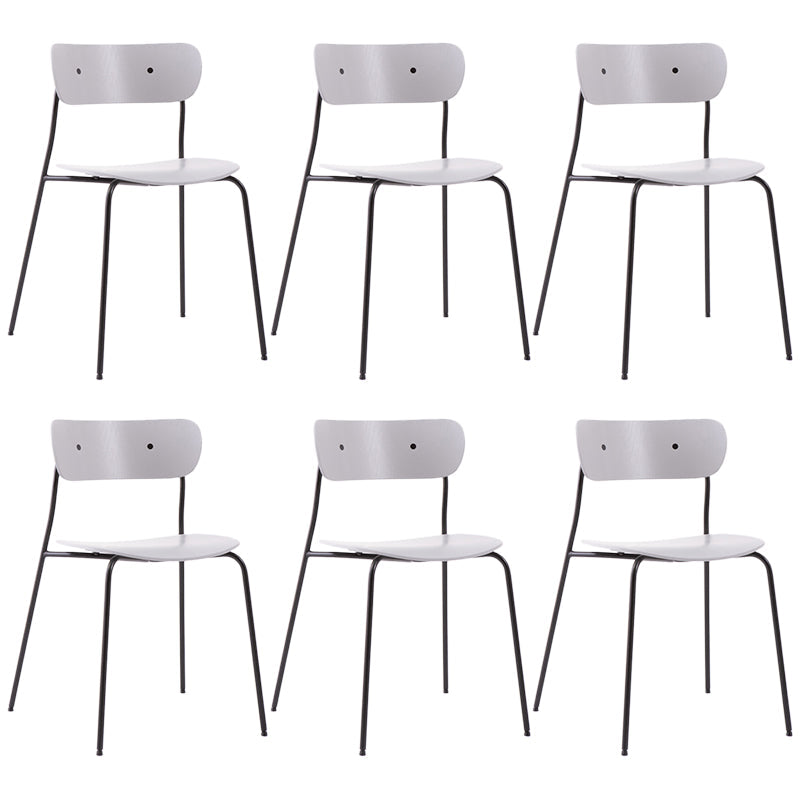 Sedia da pranzo industriale sedia da pranzo piegata con gambe nere