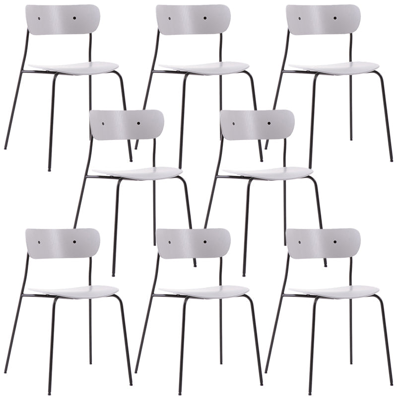 Sedia da pranzo industriale sedia da pranzo piegata con gambe nere