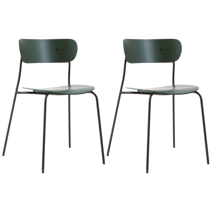 Sedia da pranzo industriale sedia da pranzo piegata con gambe nere