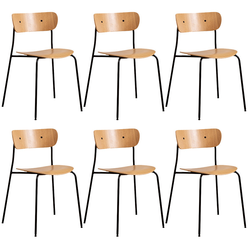 Sedia da pranzo industriale sedia da pranzo piegata con gambe nere