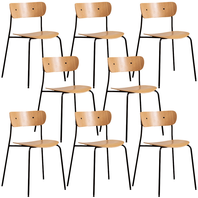 Sedia da pranzo industriale sedia da pranzo piegata con gambe nere