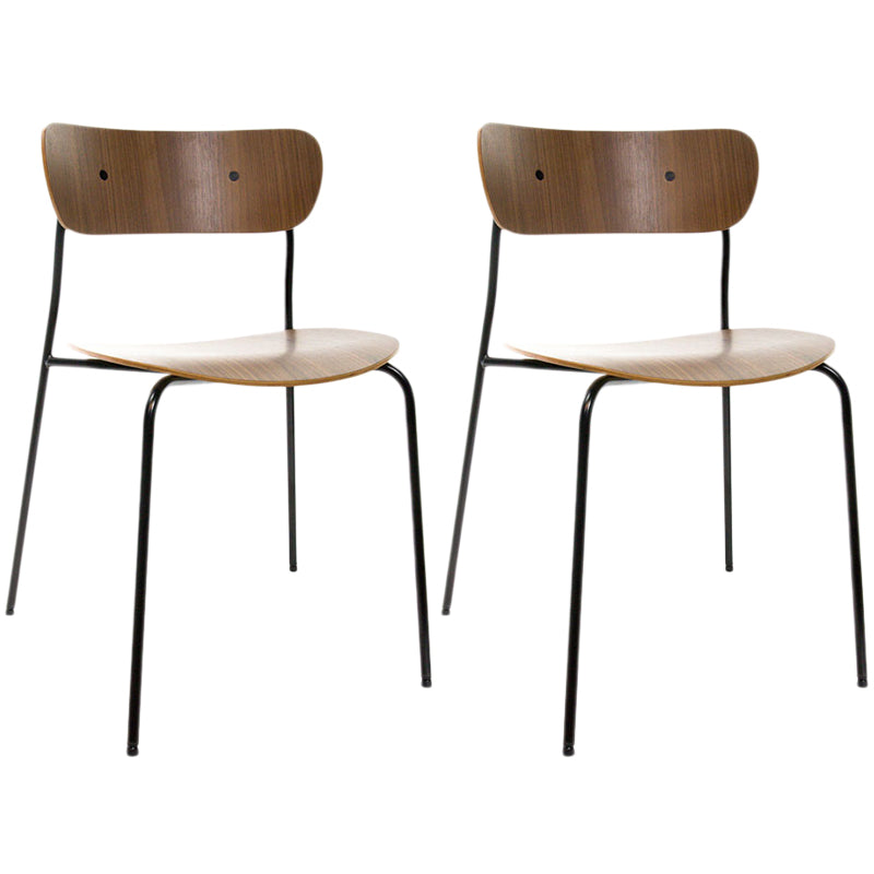 Sedia da pranzo industriale sedia da pranzo piegata con gambe nere