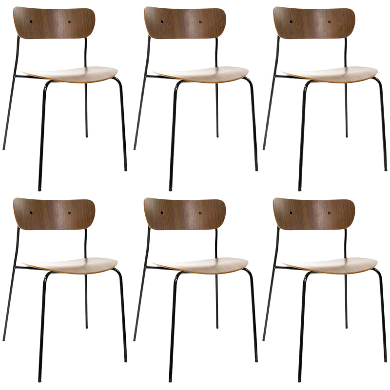 Sedia da pranzo industriale sedia da pranzo piegata con gambe nere