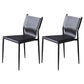 Leather Dining Side Chairs Modern Indoor-Outdoor Chair for Home Black 2 Piece Set Clearhalo 'Dining Chairs' 'Dining Tables & Seating' 'dining_chair' 'furn' 'furn_dining_chair' 'Furniture' 'Kitchen & Dining Furniture' 5279524