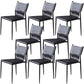 Leather Dining Side Chairs Modern Indoor-Outdoor Chair for Home Black 8 Piece Set Clearhalo 'Dining Chairs' 'Dining Tables & Seating' 'dining_chair' 'furn' 'furn_dining_chair' 'Furniture' 'Kitchen & Dining Furniture' 5279529