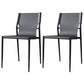 Leather Dining Side Chairs Modern Indoor-Outdoor Chair for Home Grey 2 Piece Set Clearhalo 'Dining Chairs' 'Dining Tables & Seating' 'dining_chair' 'furn' 'furn_dining_chair' 'Furniture' 'Kitchen & Dining Furniture' 5279532